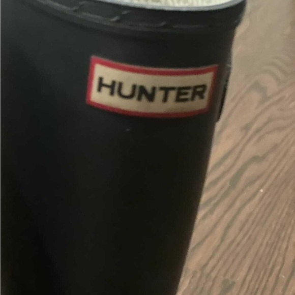 Hunter navy rain boots child women sizeUS 6M 7W - Picture 4 of 5